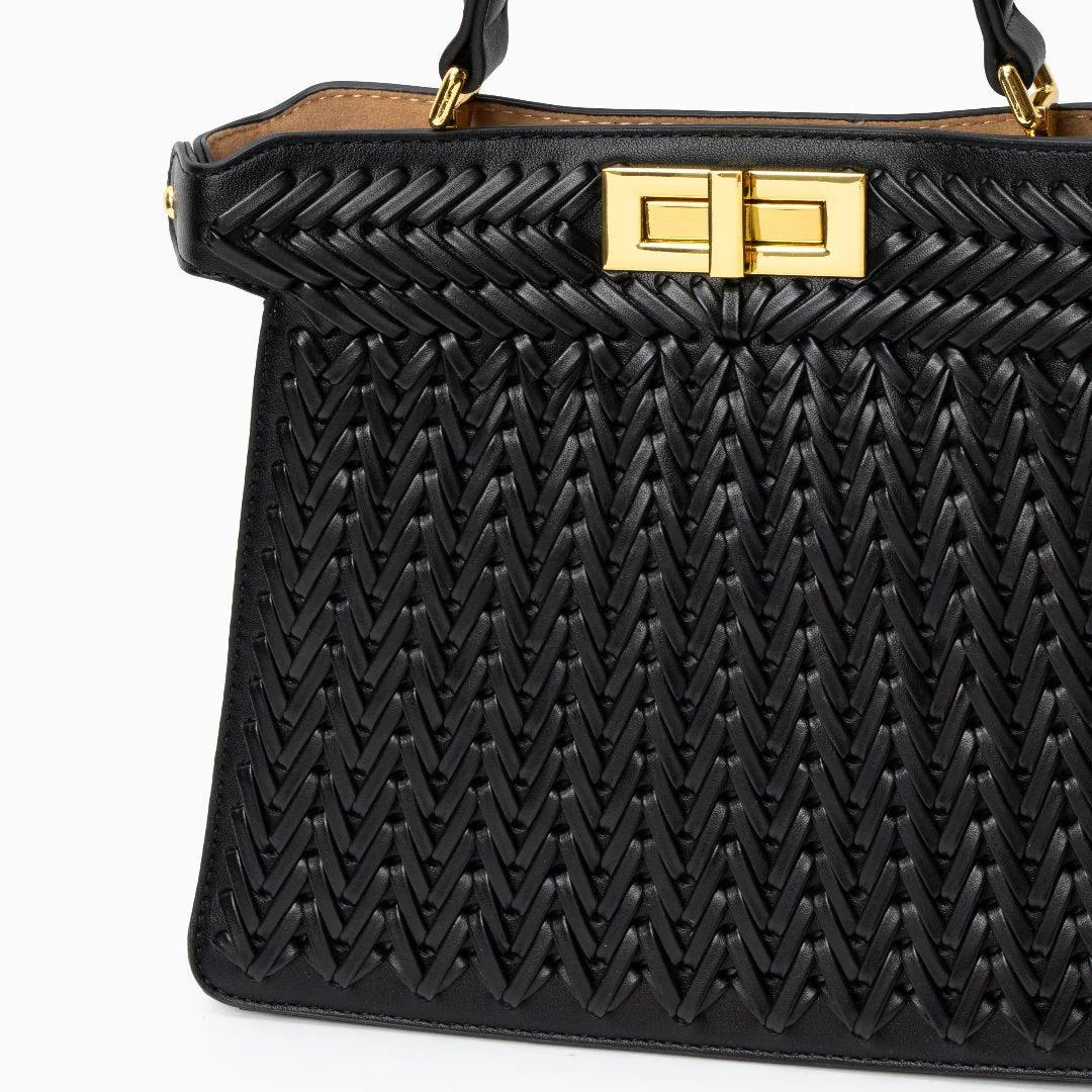 Alexandra | Torebka damska pleciona z rączką i zapięciem elegancka stylowa - Image 16
