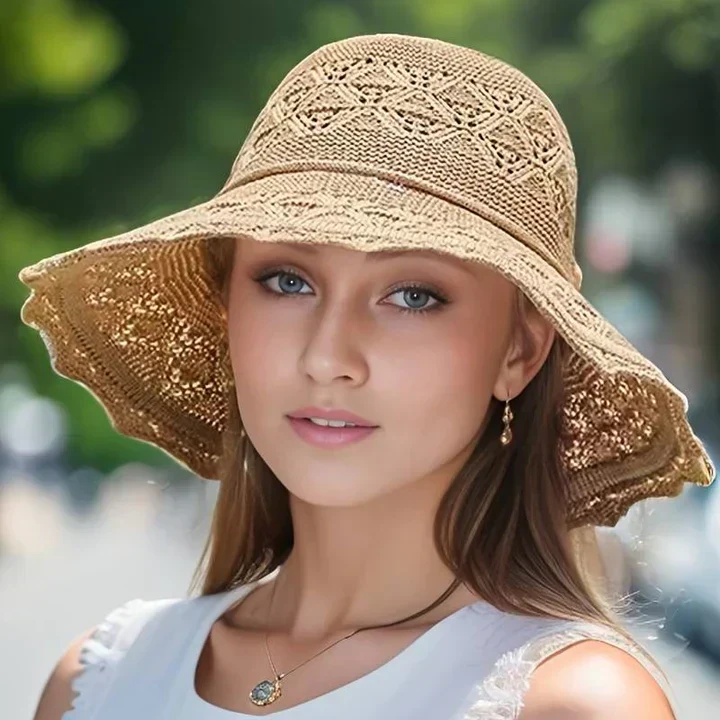 Berenice | Kapelusz damski z koronką elegancki lekki letni stylowy - Image 6