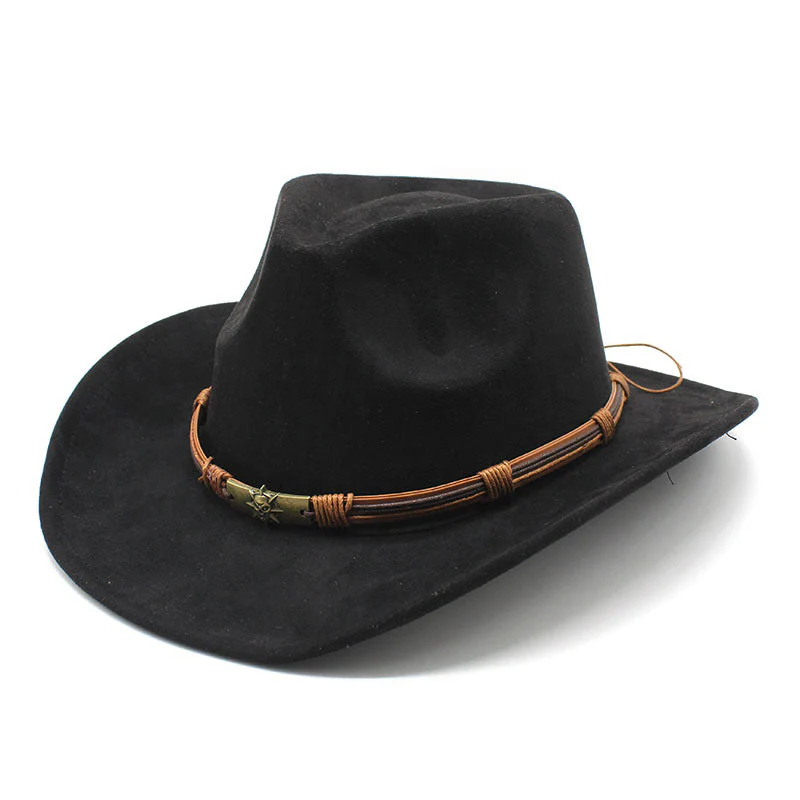Betsy | Kapelusz damski western kowbojski zamszowy elegancki styl boho klasyczny - Image 4