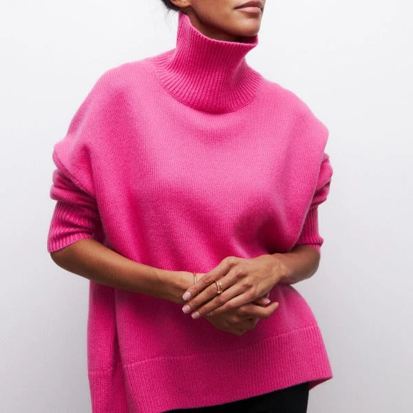 Bety | Zimowy Sweter z Wysokim Kołnierzem - Image 4