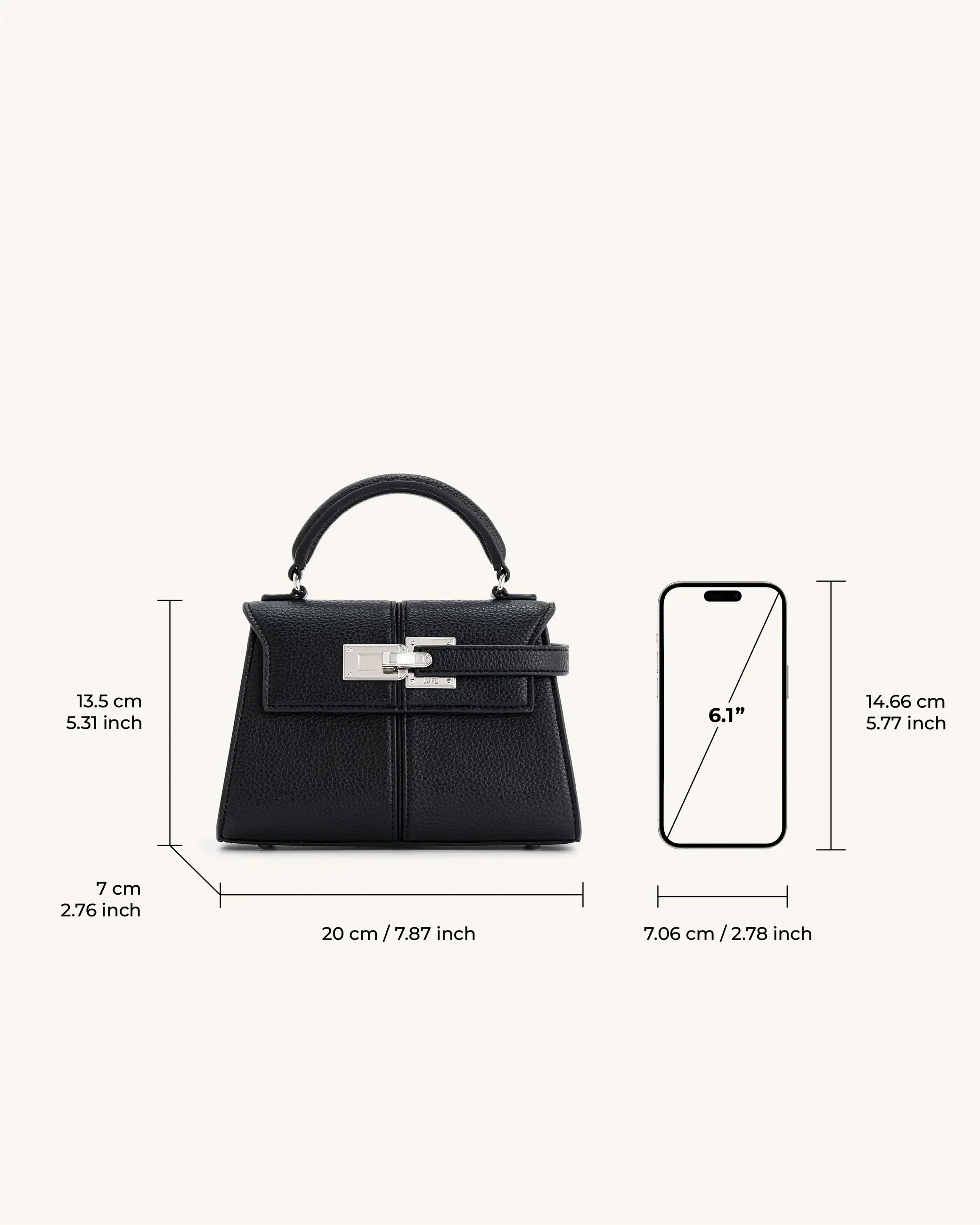 Carson | Torebka damska mini z rączką i zapięciem elegancka stylowa - Image 10