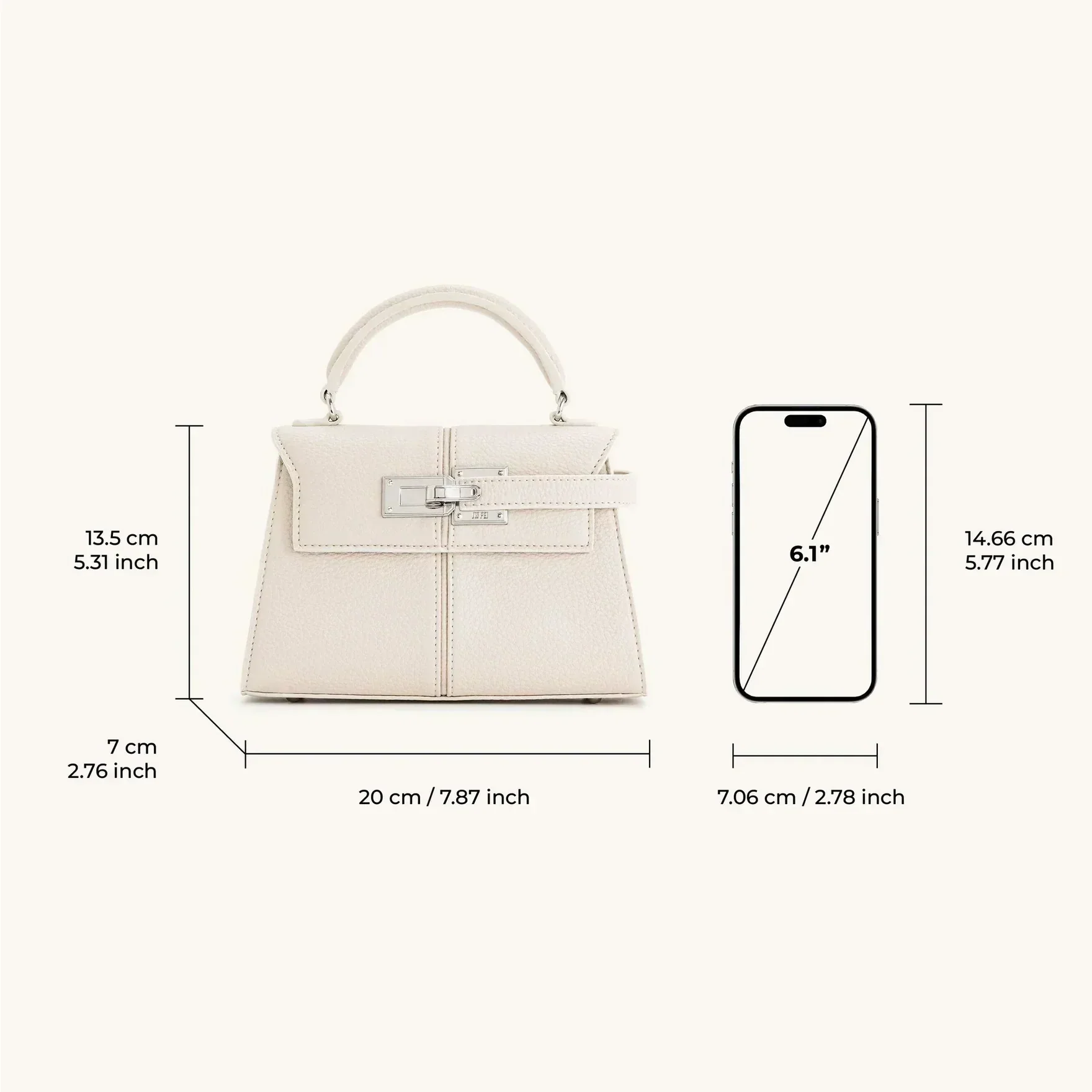 Carson | Torebka damska mini z rączką i zapięciem elegancka stylowa - Image 13