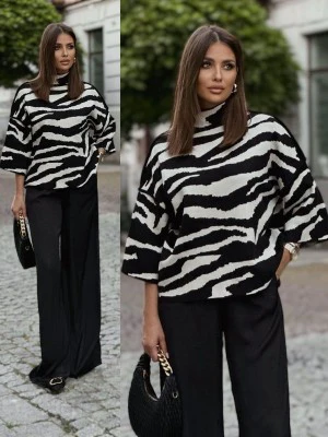 Dana | Oversizedowy sweter w zebry - Image 14