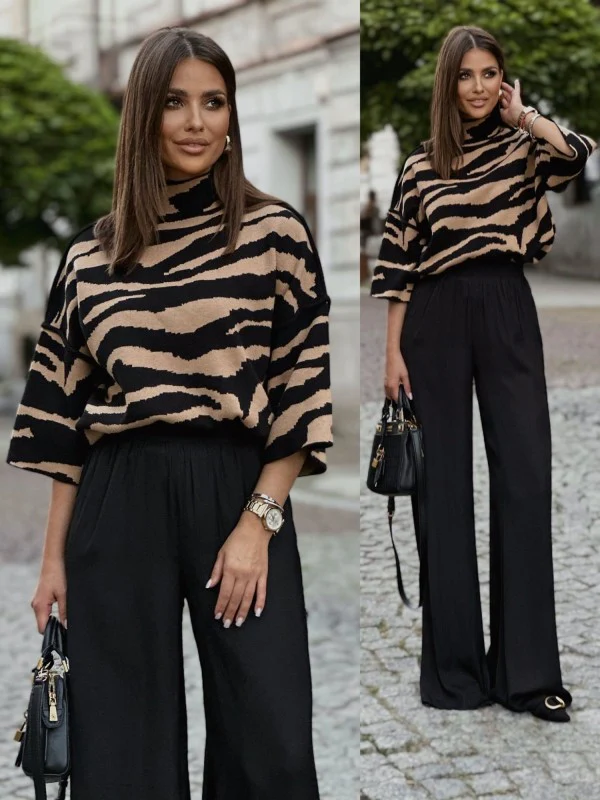Dana | Oversizedowy sweter w zebry - Image 17
