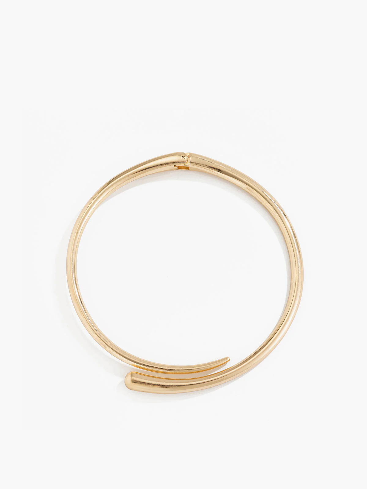 Ellen | Choker damski nowoczesny elegancki minimalistyczny naszyjnik krótki złoty - Image 2