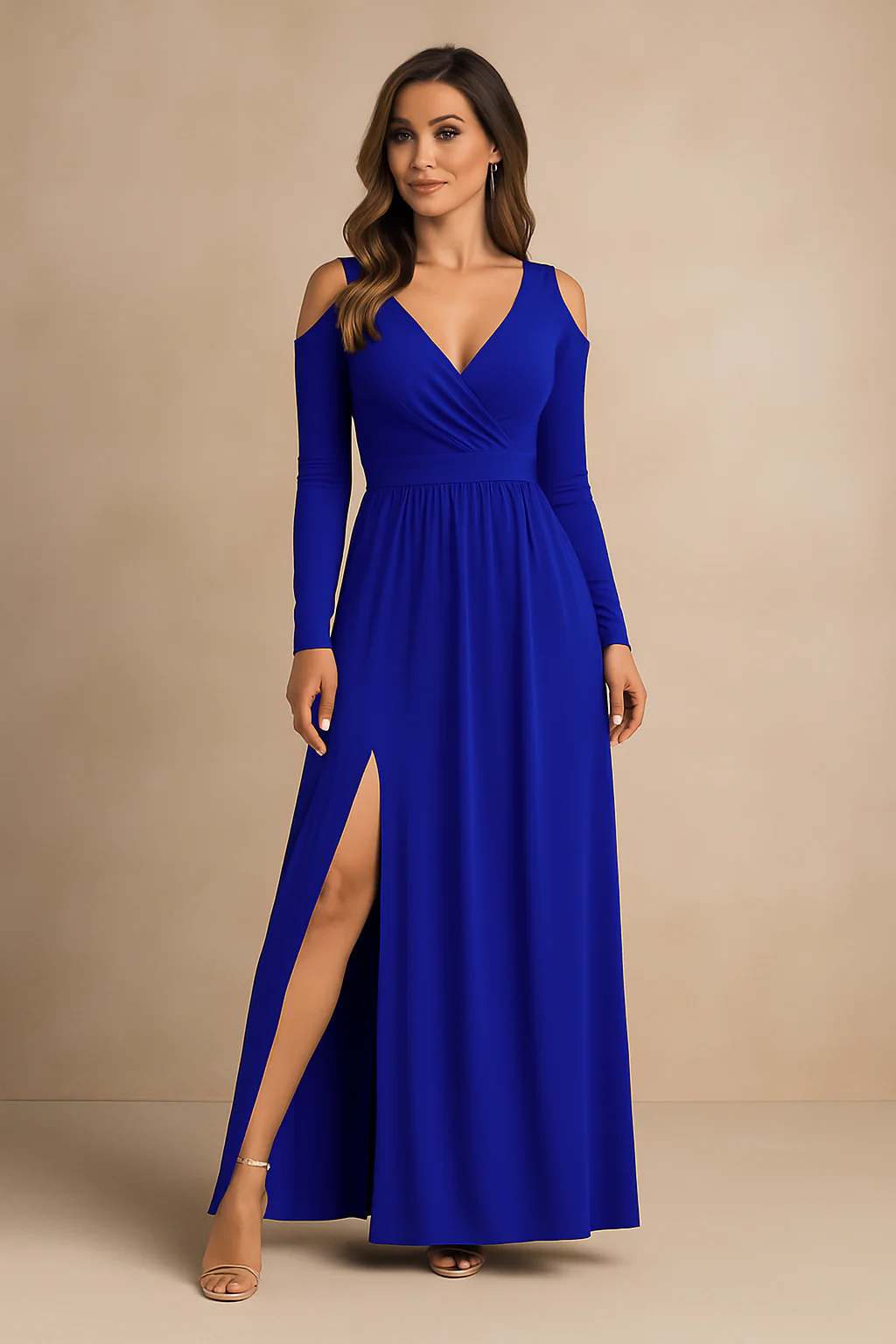 Elora | Stylowa i elegancka sukienka maxi z miękkim fasonem - Image 4