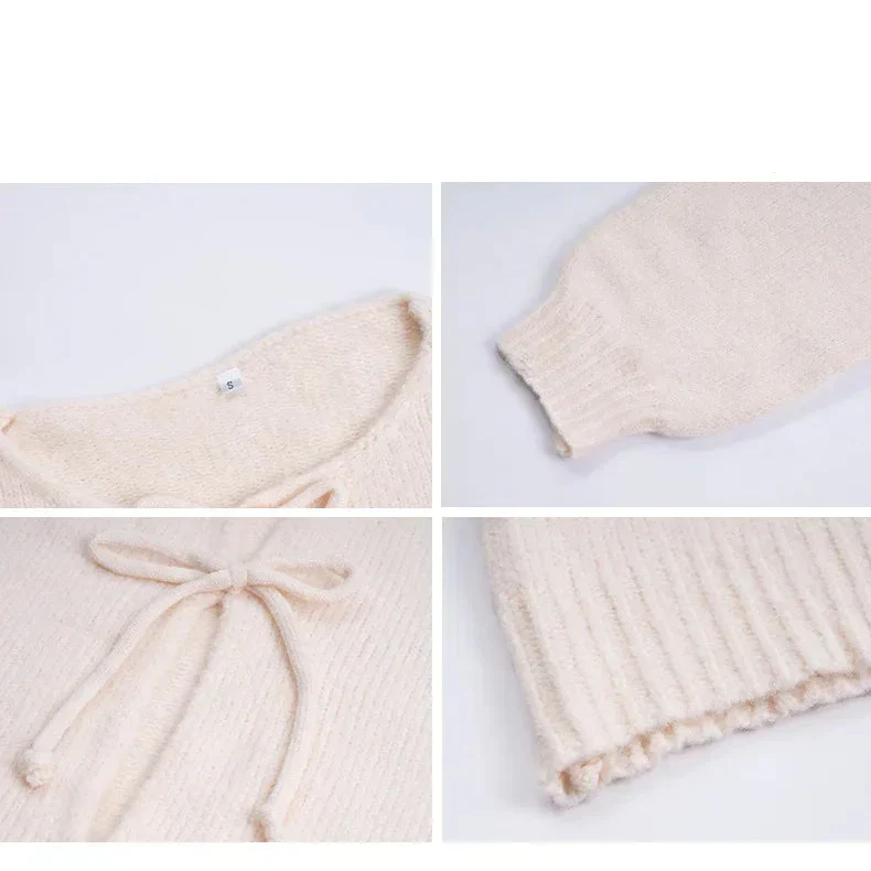 Honor | Sweter damski FRESH LABEL Elara z wiązaniem (striktrui) - Image 6