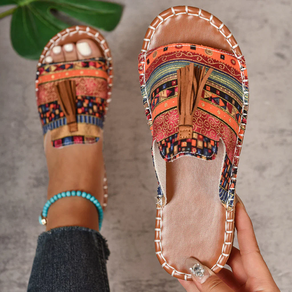 Jane | sandały damskie boho z frędzlami, stylowe i letnie - Image 3