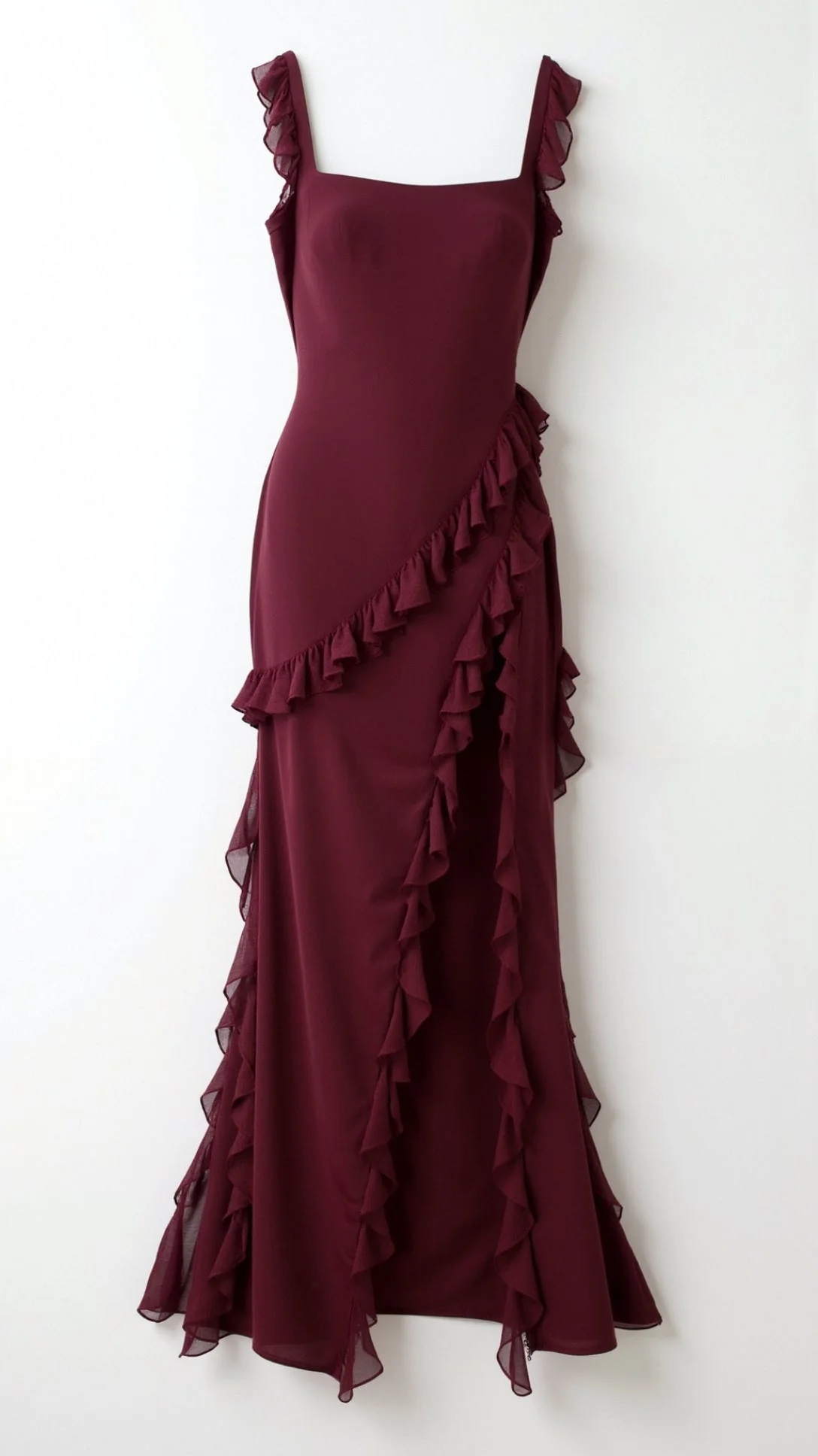 Laura | Elegancka falbankowa sukienka maxi - Image 14