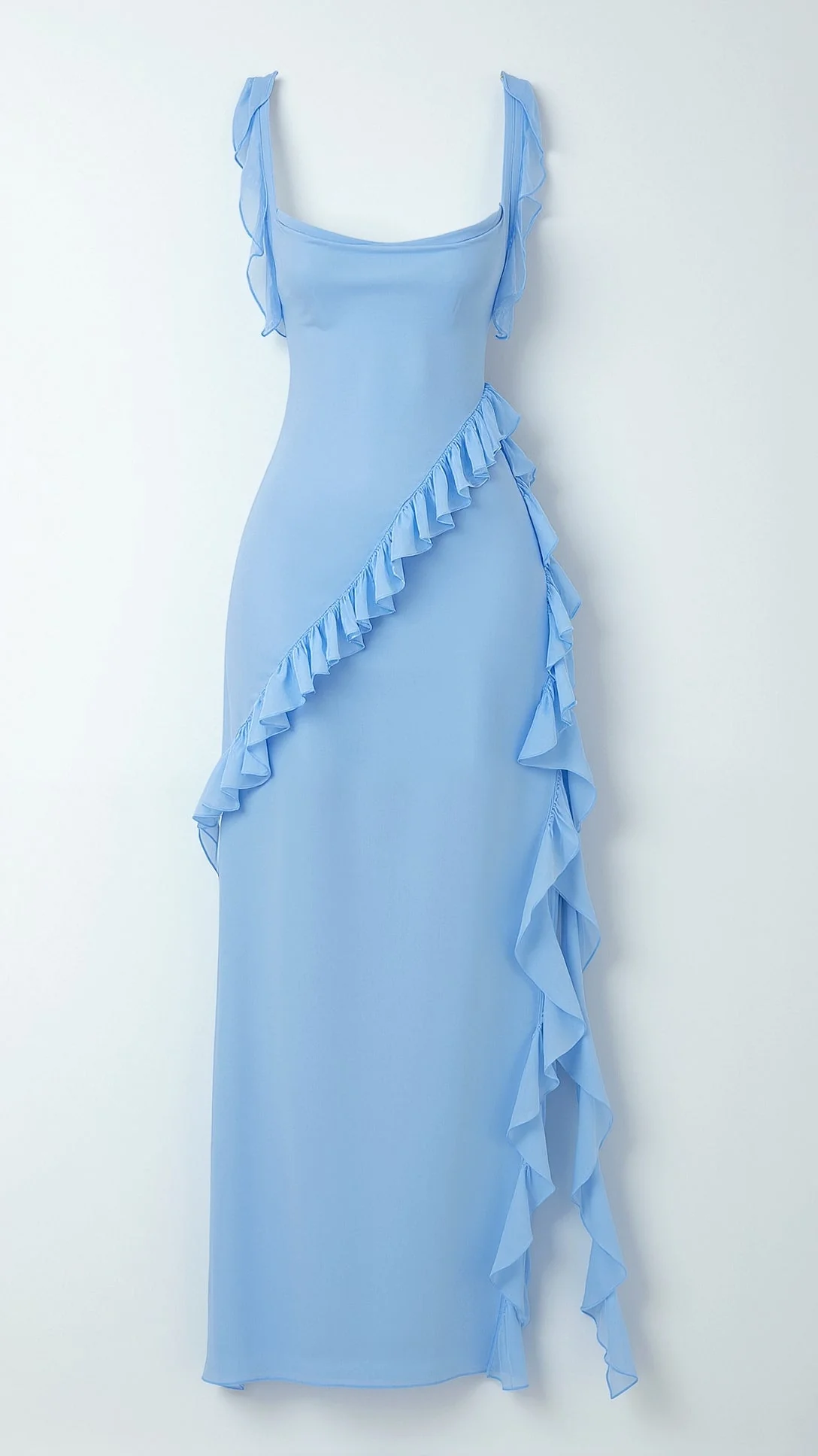 Laura | Elegancka falbankowa sukienka maxi - Image 8
