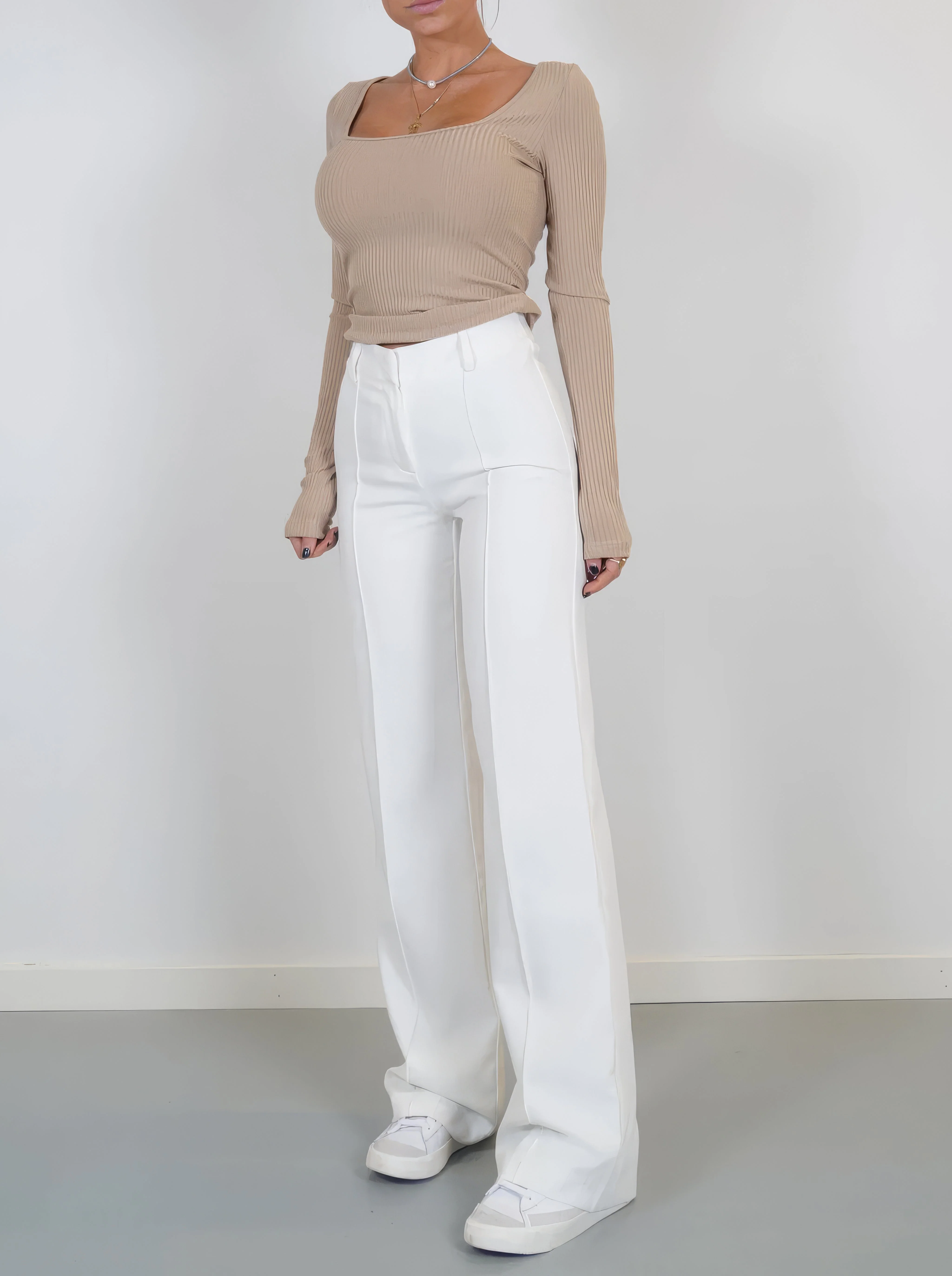 Lena | Eleganckie spodnie damskie z wysokim stanem - Image 14