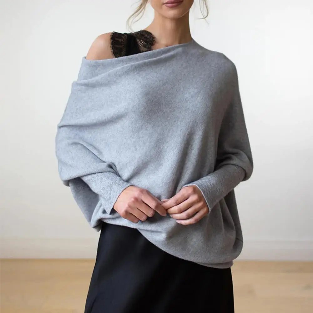 Lody | Miękki Sweter Oversize z Dekoltem Łódka - Image 3
