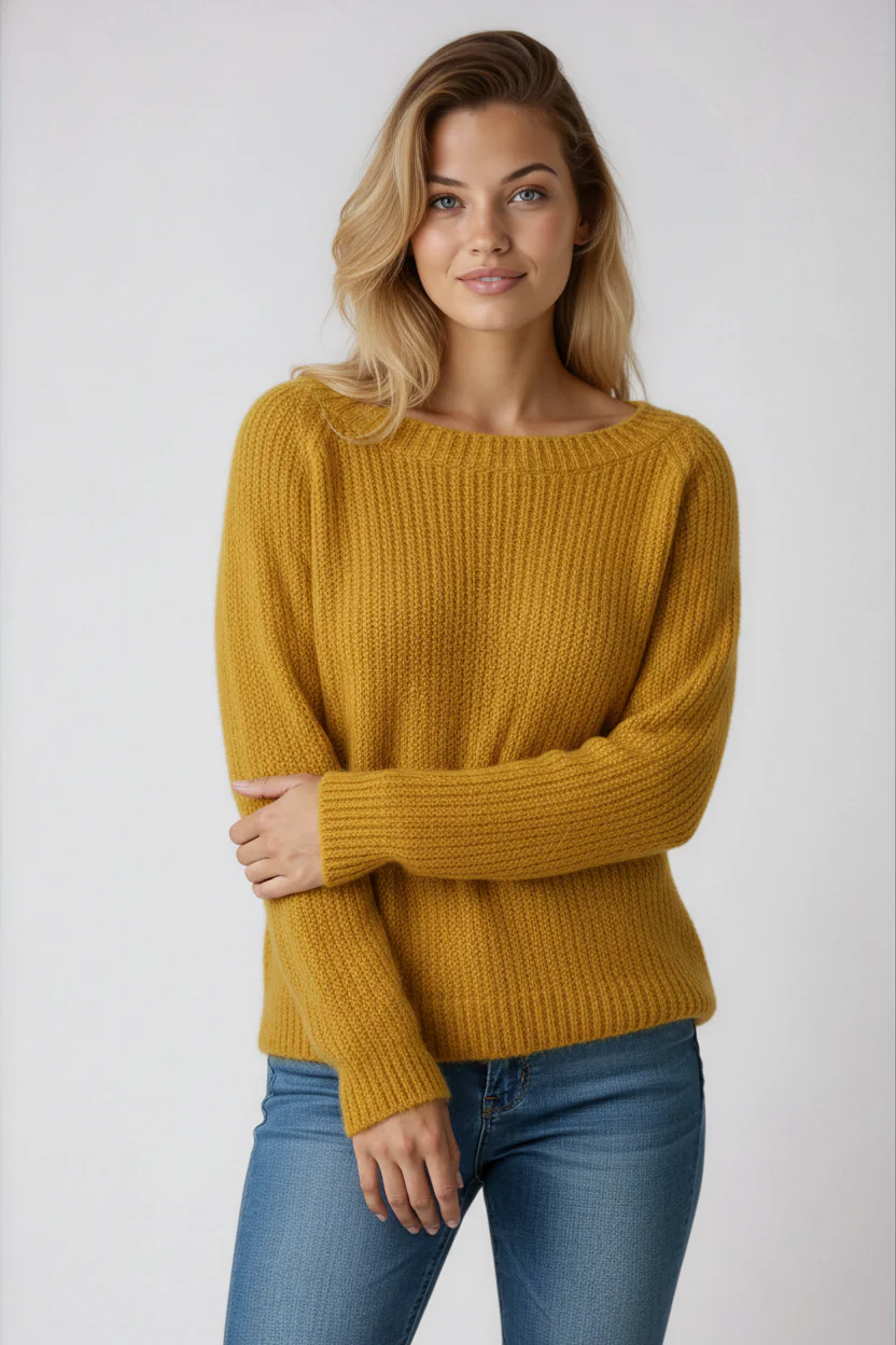 Lorayne - Sweter Damski Z Dekoltem Łódkowym - Image 6