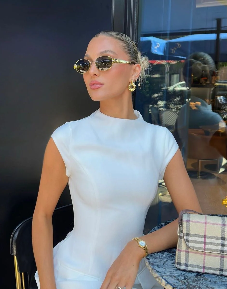 Mandy | Okulary przeciwsłoneczne damskie vintage z delikatną oprawką eleganckie - Image 6