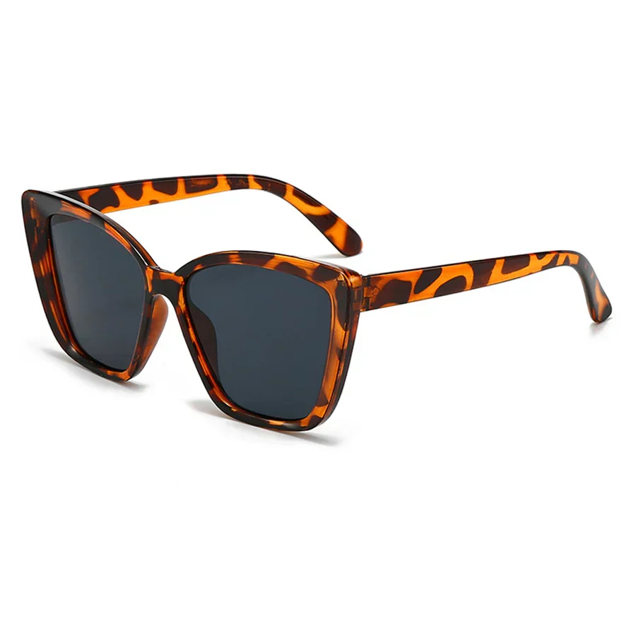 Nicki | Okulary przeciwsłoneczne damskie kocie oczy duże w panterkę - Image 3