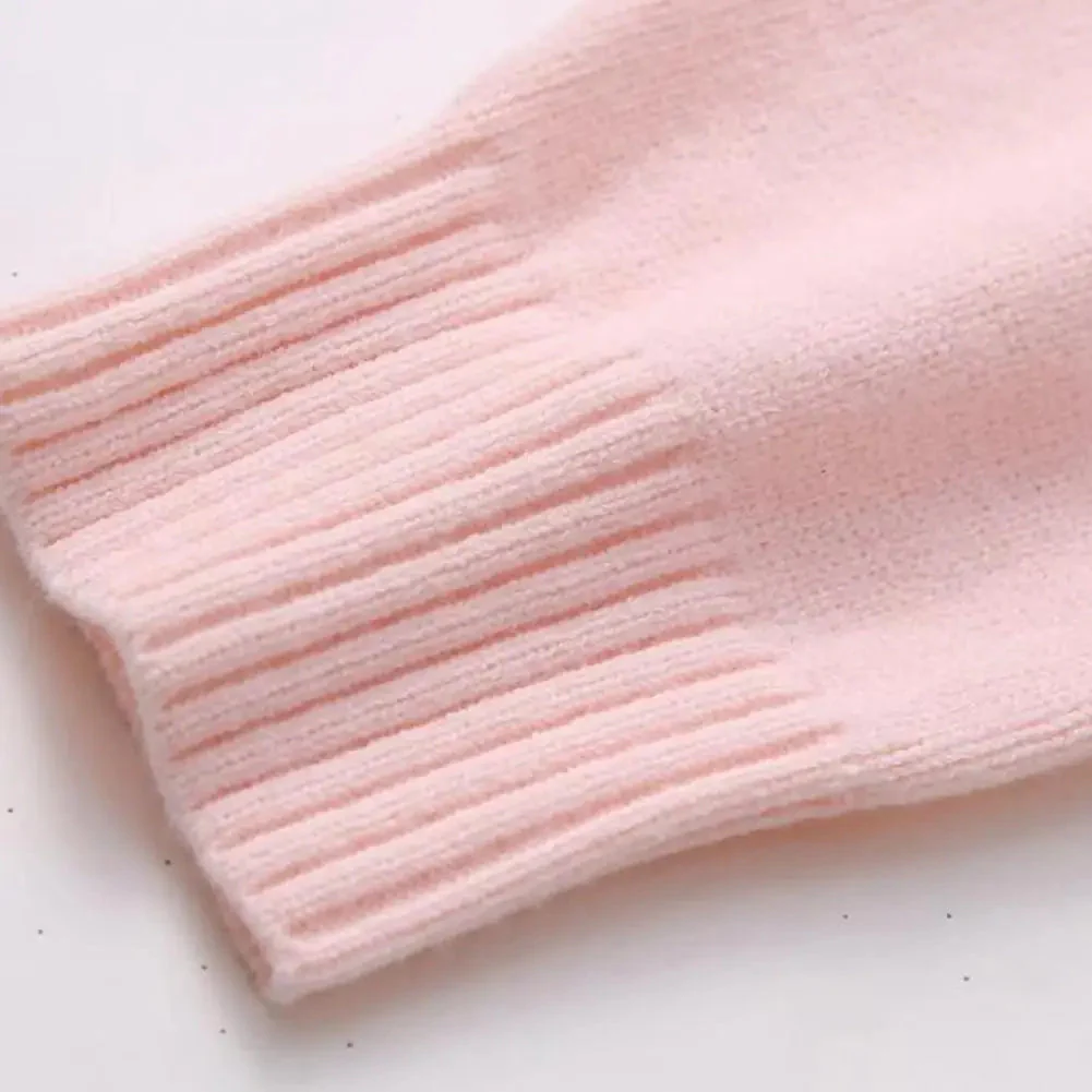 Oliwia | Krótki i miękki sweter dzianinowy z prążkowanym wykończeniem - Image 4