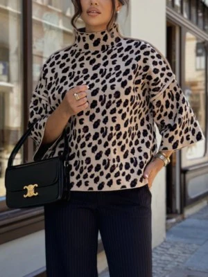 Demi | Oversizedowy sweter Panther Beige - Image 6