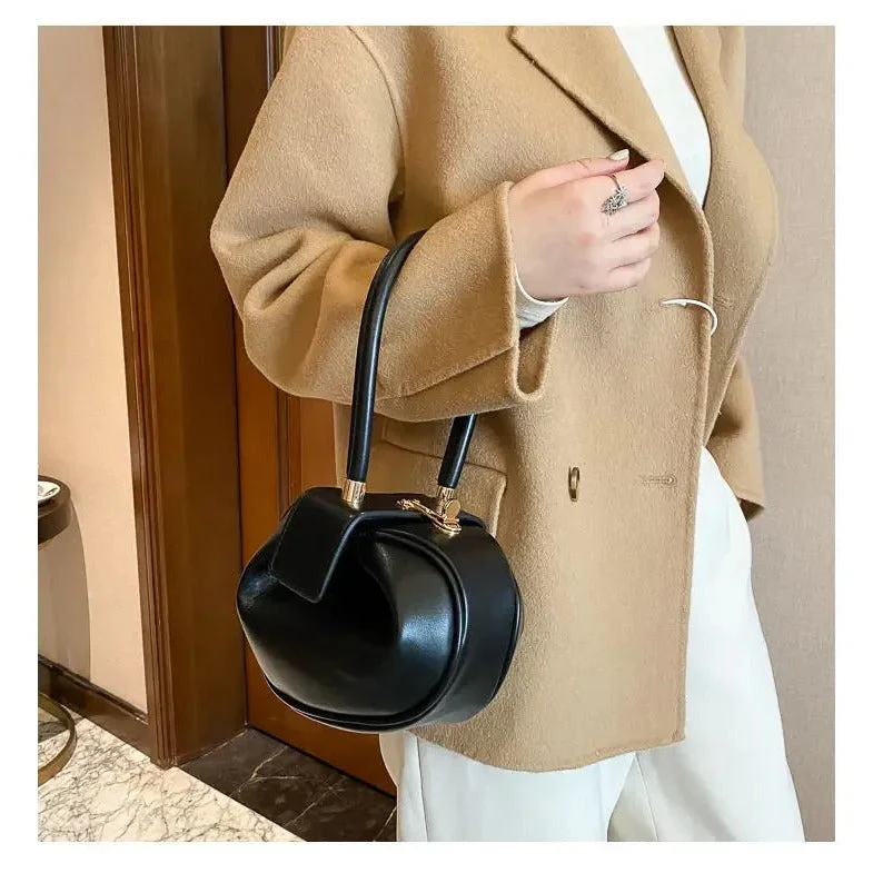 Sherry | Torebka damska mini okrągła z rączką elegancka stylowa