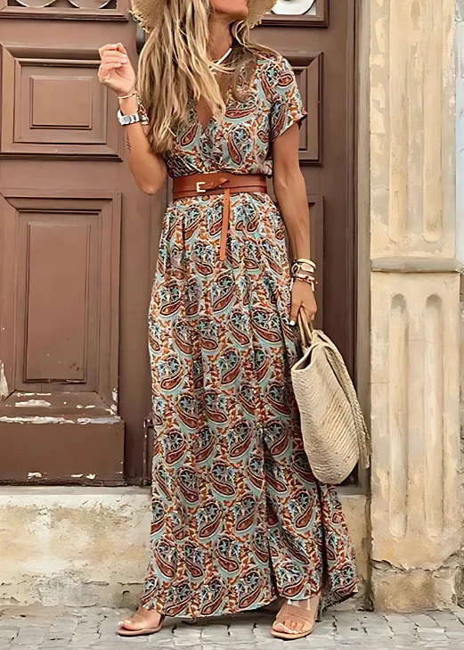 Velvet | zwiewna sukienka maxi damska boho, elegancka letnia sukienka na ciepłe dni - Image 2